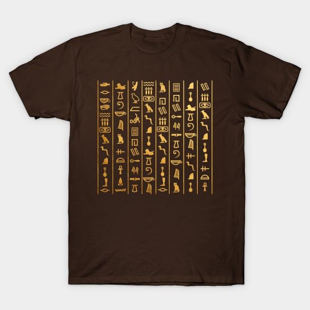 Hieroglyphs language: Ancient Egypt T-Shirt by Da Vinci Feather